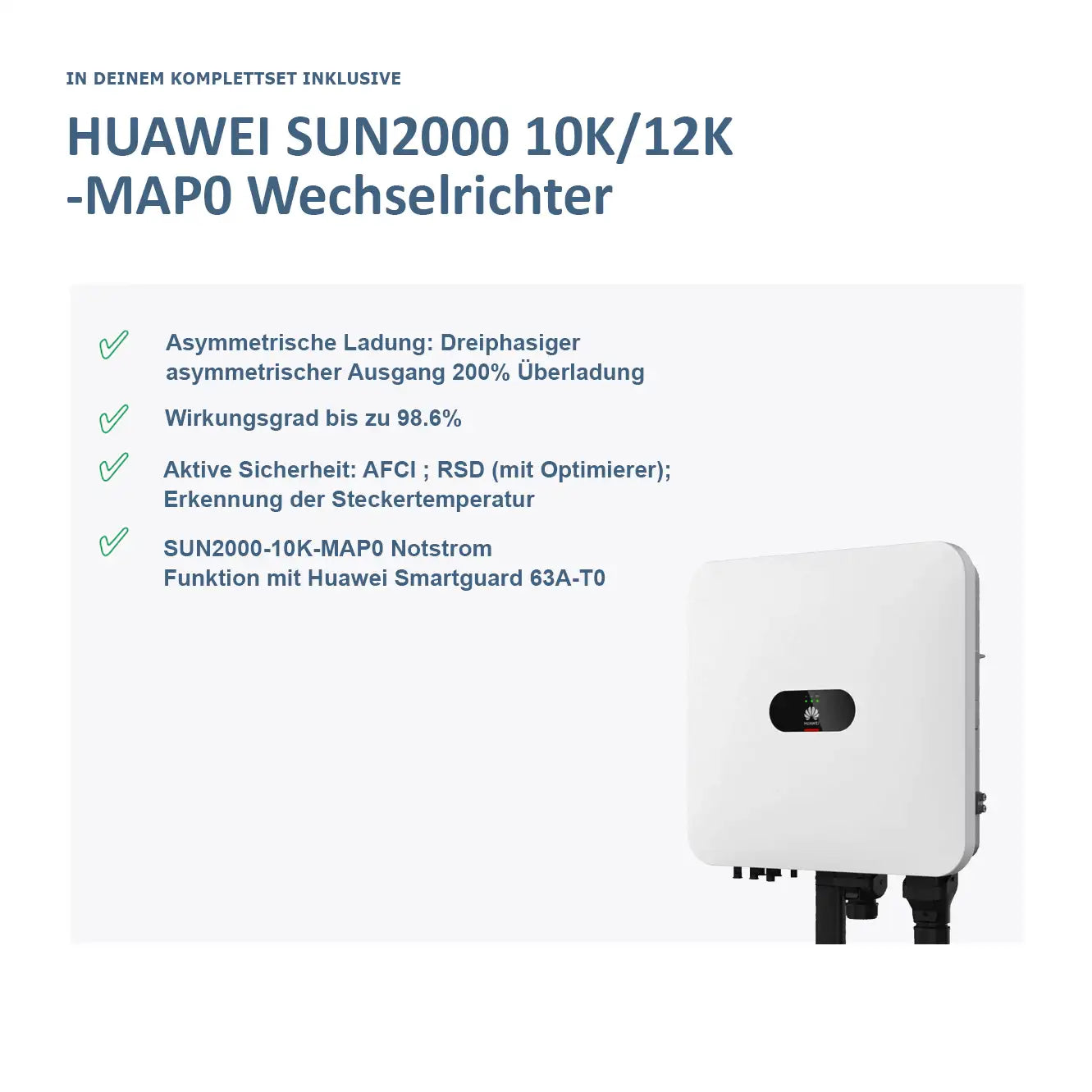 Huawei SUN2000 + LUNA2000 + SmartGuard Komplettset – Produktansicht 02