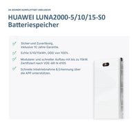 Huawei PV Komplettanlage 8KTL mit Glas Glas Modulen & S0-Speicher