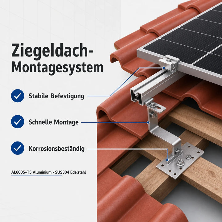 Sistem de montare a acoperișului cu țigle KSENG pentru module fotovoltaice