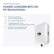 Huawei PV Komplettanlage 8KTL mit Glas Glas Modulen & S0-Speicher – Produktansicht 02