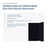 Central eléctrica para balcón MiniPower, módulo solar HJT de 1600 W y 400 W de vidrio a vidrio.