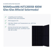 MiniPower Balkonkraftwerk 1600 Glas-Glas HJT 400W Solarmodul