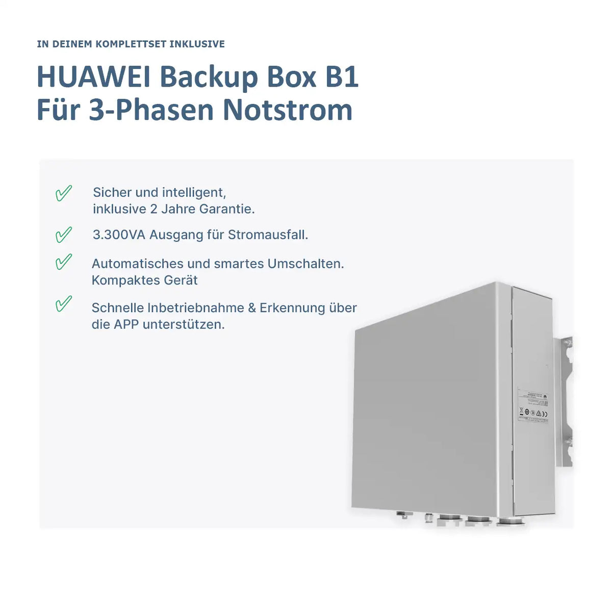 Backup Box Huawei SUN2000 10KTL+ Huawei LUNA 10KWh + backup box