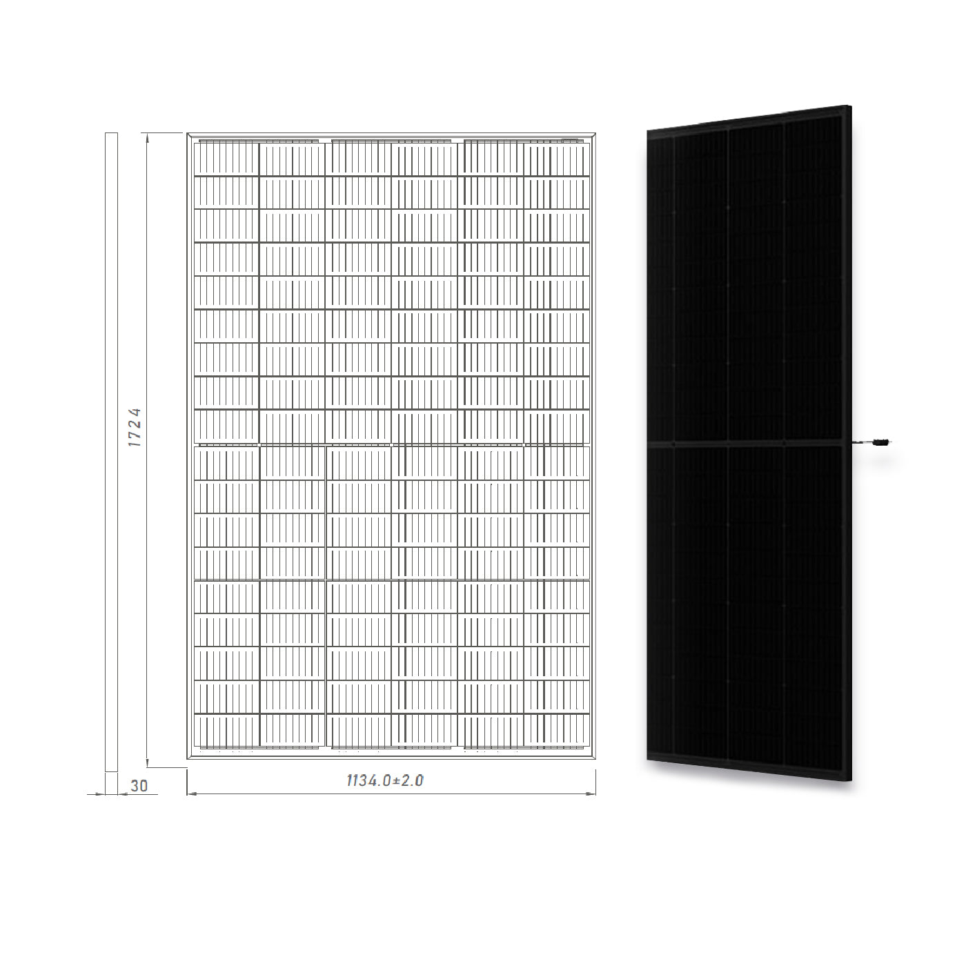 MSMDxxxM10N-108BG solarpanel 425w TSM-425NEG9RC.27 – Produktansicht 09 2