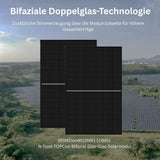 Module solaire bifacial verre-verre de type N TOPCon 500 W MSMDxxxM10NR1-108BG avec technologie double vitrage