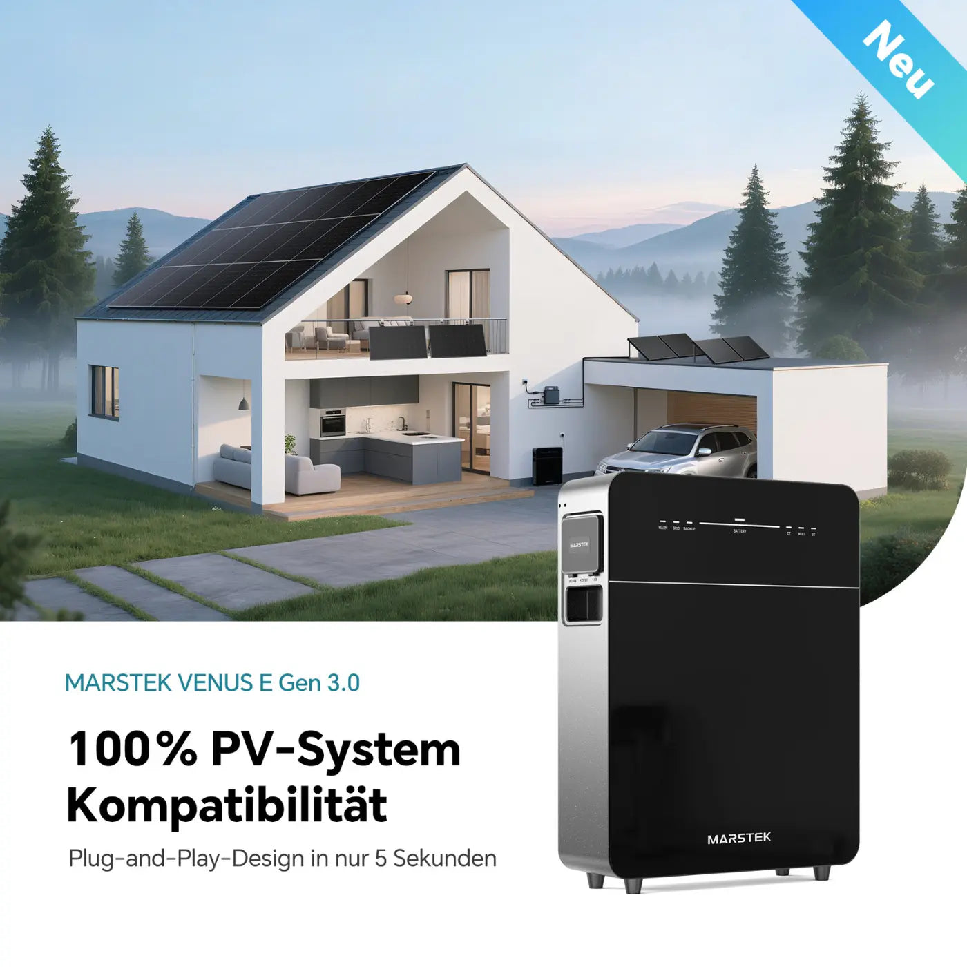 Marstek Venus-E 3.0 AC-gekoppeltes Energiespeichersystem