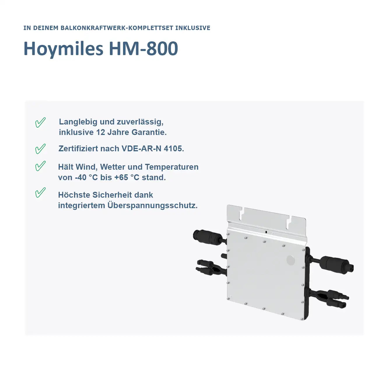 Micro-onduleur Hoymiles HM-800 800W - Wsolar