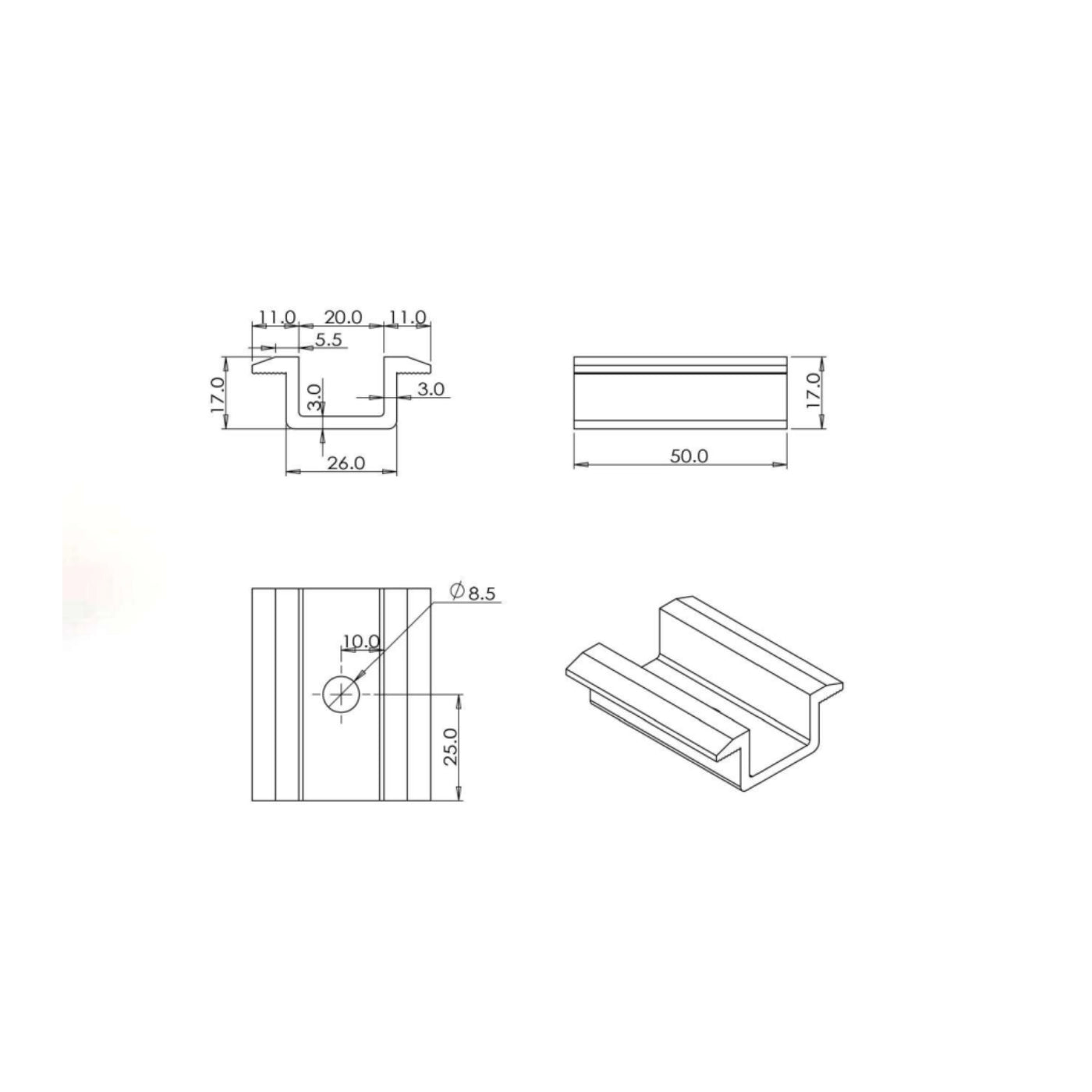 Mittelklemme – Produktansicht 02