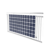 Soporte para instalación de energía fotovoltaica en balcón