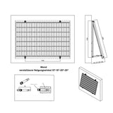 Soporte de montaje Powerway para paneles fotovoltaicos – Vista de montaje 2