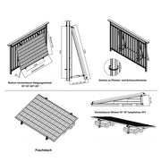 Powerway PV-Halterung – Montageansicht