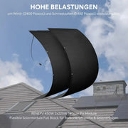 Flexible Solarmodule RENEPV 900W 4x225W N-TOPCon, hohe Belastungen für Wind und Schnee