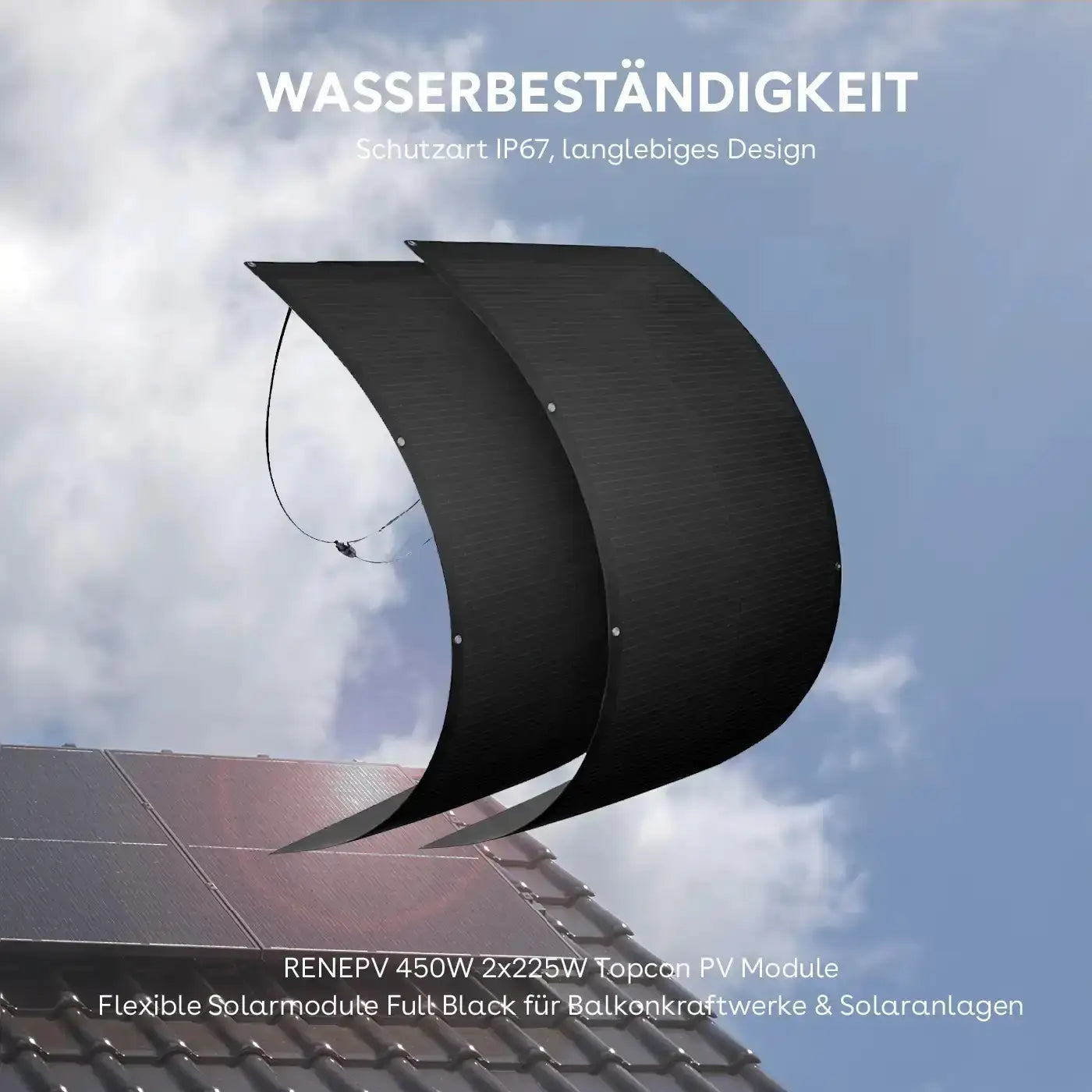 Flexible Solarmodule RENEPV mit Zendure SolarFlow 800 Pro 2 