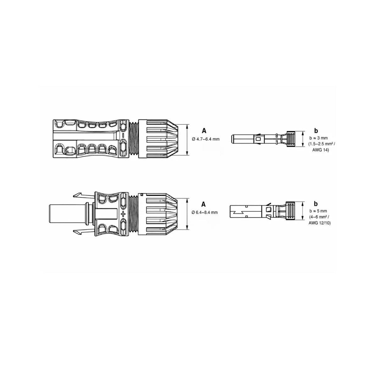 Stäubli MC4-EVO 2 Solarstecker mit IP68 Schutz für Photovoltaikanlagen