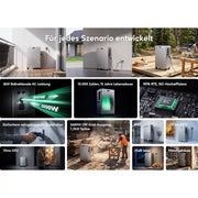 Zendure SolarFlow 3000 Mix AC+ Heimspeichersystem, 3kW AC-Leistung, 10.000 Zyklen, 15 Jahre Lebensdauer, Effizienz 90%