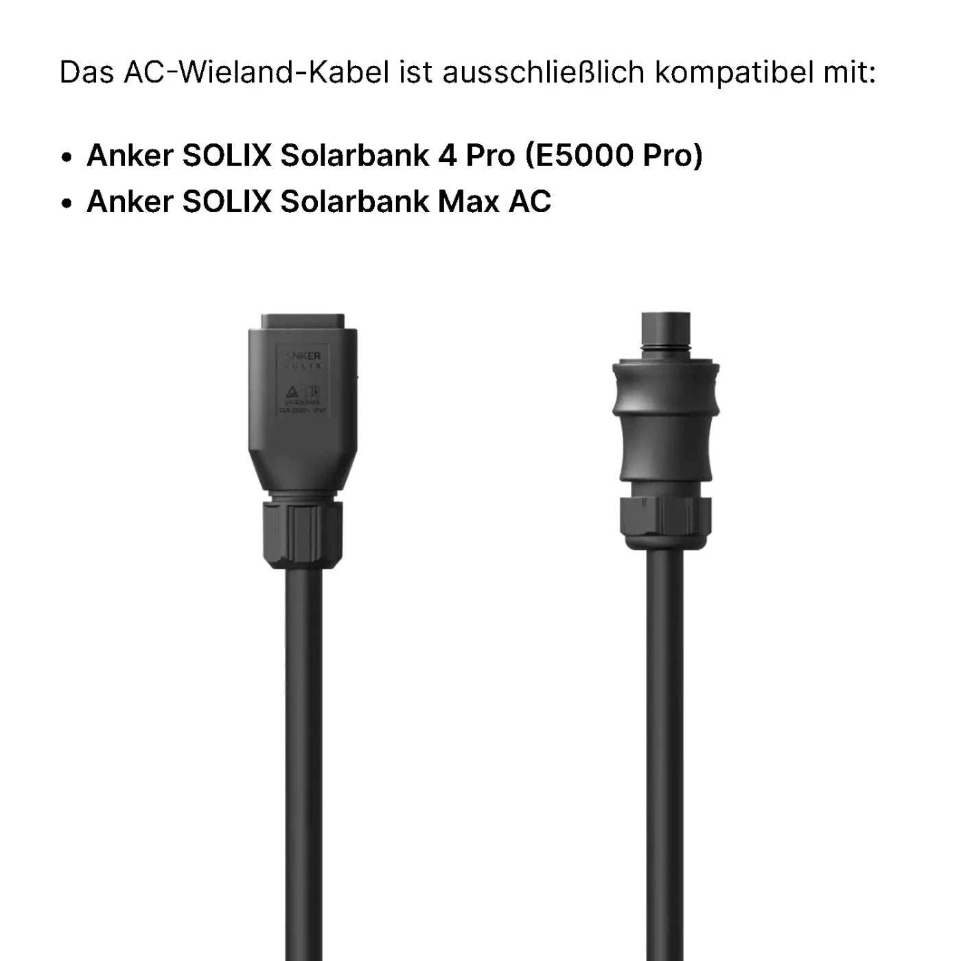 Anker SOLIX AC-Wieland-Kabel 15 m für Solarbank 4 Pro und Max AC – Produktbild 5