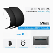 Anker SOLIX Solarbank 3 E2700 Pro Set mit 8 × RENEPV V3.0 250W flexiblen Solarmodulen
