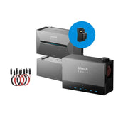 Anker SOLIX Solarbank 3 E2700 Pro Speicher 5,37 kWh Power Dock Komplettset mit Smart Meter im blauen Kreis – Produktansicht 01