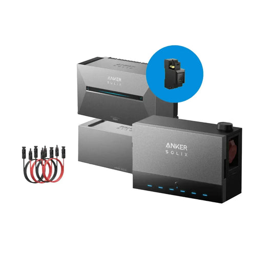 Anker SOLIX Solarbank 3 E2700 Pro Speicher 5,37 kWh Power Dock Komplettset mit Smart Meter im blauen Kreis – Produktansicht 01