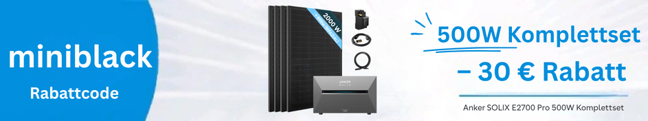 Anker SOLIX Solarbank 3 E2700 Pro Komplettset – 30 € Rabattcode MINIBLACK