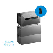 Anker SOLIX Solarbank Max AC + 2× BP7000 21 kWh Plug&Play Set mit Smart Meter im blauen Kreis – Produktansicht 01