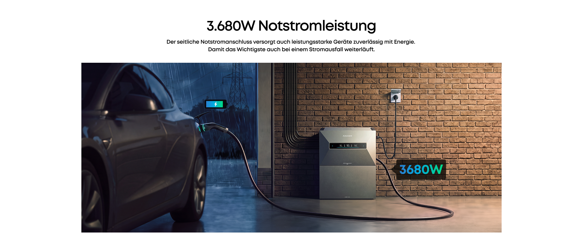 Solarbank Max mit 3.680 Watt Notstromleistung