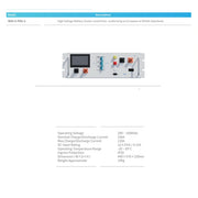Deye BOS-G-PDU-2 Steuerbox mit Herstelleransicht und technischen Produktdaten