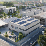 Fabrikgebäude mit Photovoltaikanlage als Anwendungsszenario für FelicityESS IVGM20KLP3G1