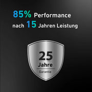 85% Performance nach 15 Jahren Leistung mit 25 Jahren Garantie auf flexible Solarmodule RENEPV.