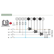 Anschlussschema für den Fronius Smart Meter CT V 100 A / 333 mV