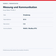 Messung und Kommunikation – Smart Meter TS 65A-3