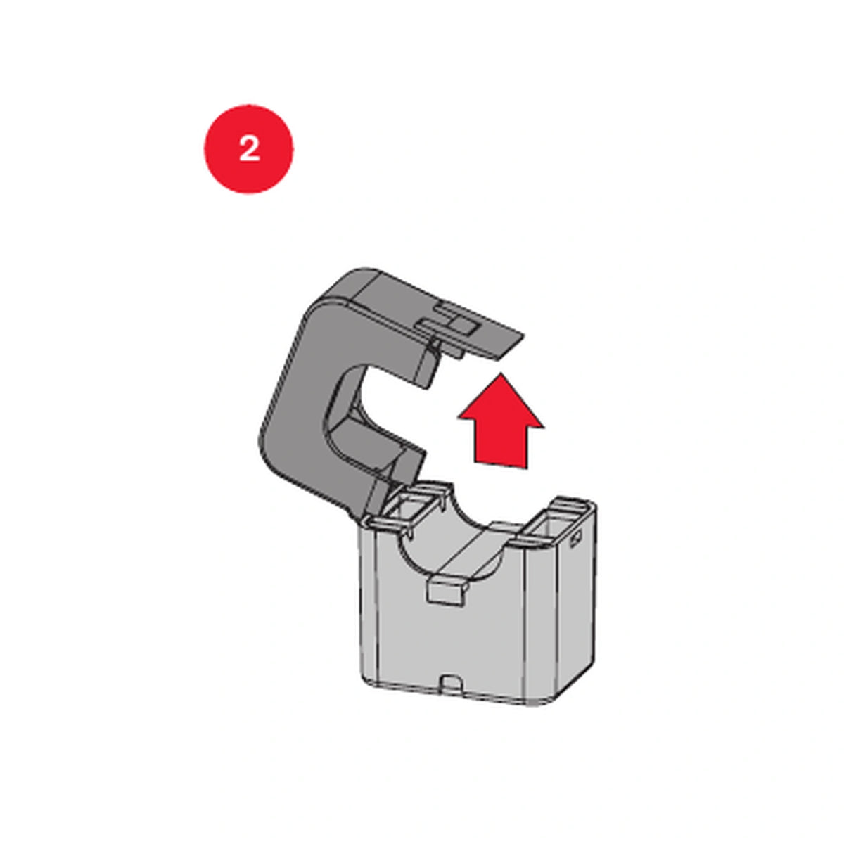 Fronius CT V 400/333 mV – Öffnen des teilbaren Gehäuses – Auszug aus der Herstelleranleitung