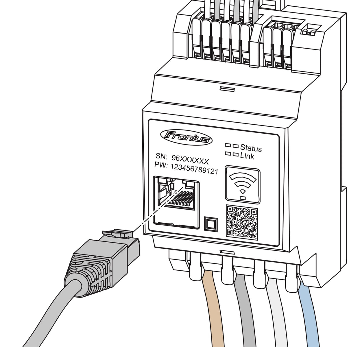 LAN-Verbindung im Fronius Smart Meter IP System