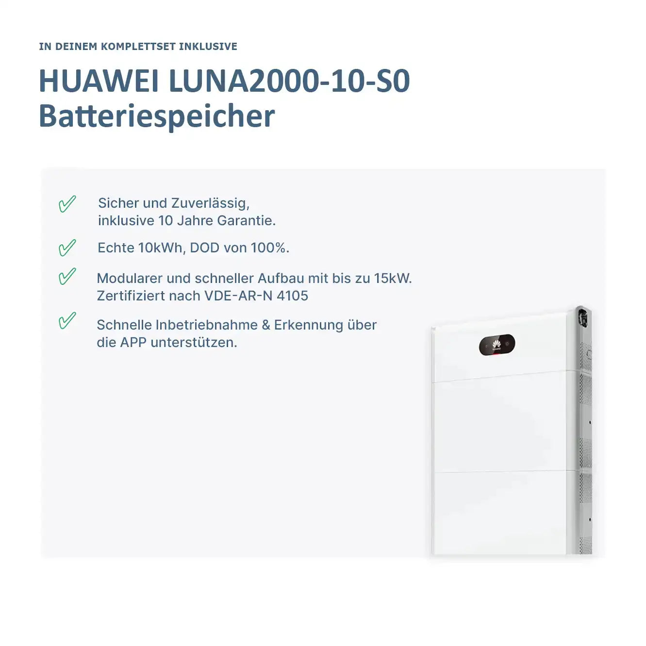 Huawei-Wechselrichter-10KW + Huawei LUNA 2000-10-S0 – Produktansicht 06