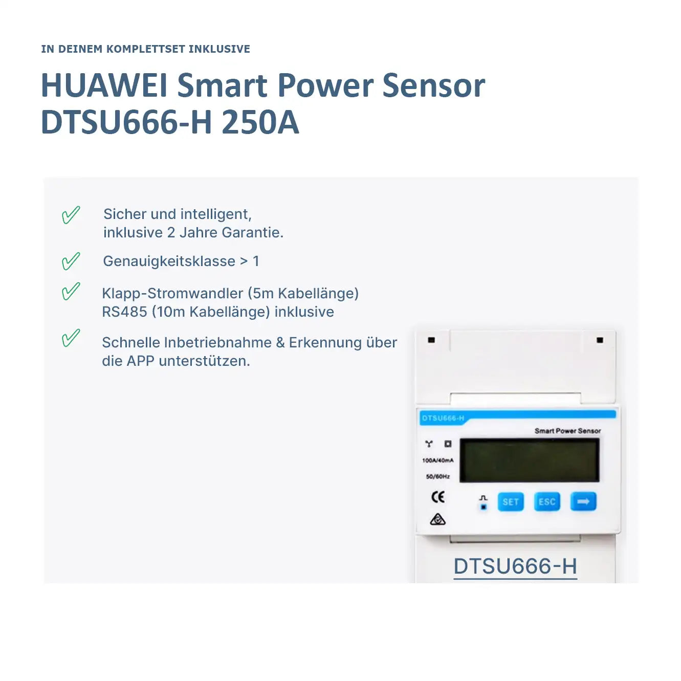 Ensemble complet de capteurs de puissance intelligents Huawei
