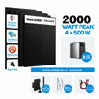 EcoFlow STREAM Ultra X Stromspeicher mit 4 × 500W Solarmodule Vollschwarz