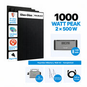 HoymilesHiBattery1920ACSetmit2x500WSolarmoduleVollschwarz