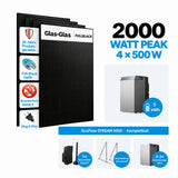 EcoFlow STREAM 5000 Komplettset mit 4–8 × 500 W Solarmodulen