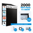 Système électrique de balcon Hoymiles HiBattery 4020 X 2000W, kit complet avec 4 panneaux solaires de 500 W