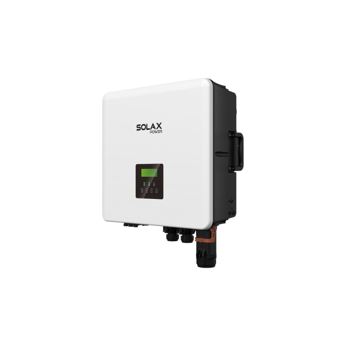 SolaX X3-HYB G4 Pro Hybrid-Wechselrichter in Perspektivansicht