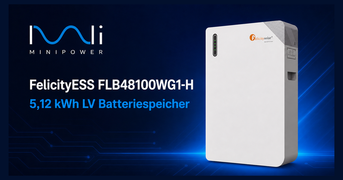 FelicityESS FLB48100WG1-H 5,12 kWh LV Batteriespeicher – Mini Power Social Image