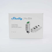 Shelly Pro 3EM 120A V2 – Vorderseite der Herstellerverpackung
