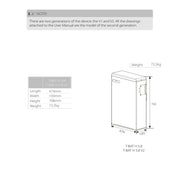 SolaX T-BAT H 5.8 V2 technische Zeichnung mit Abmessungen und Gewicht