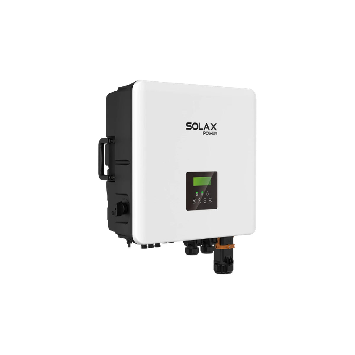SolaX X3-HYB-10.0-P Hybrid-Wechselrichter in linker Perspektivansicht