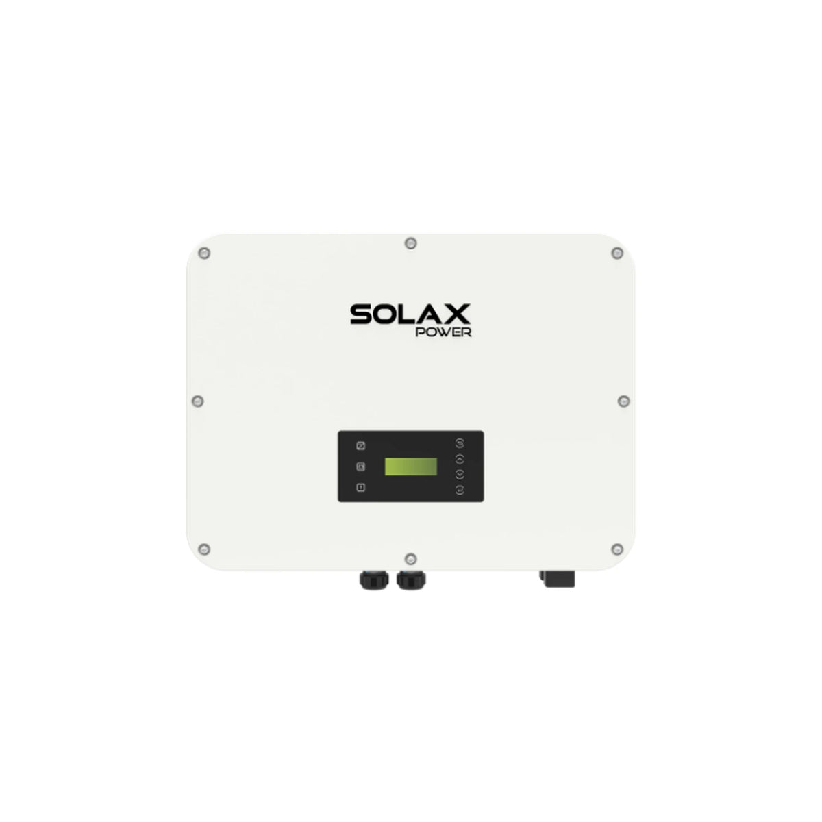 SolaX X3-ULT-20K Hybrid-Wechselrichter in Front- und Seitenansicht