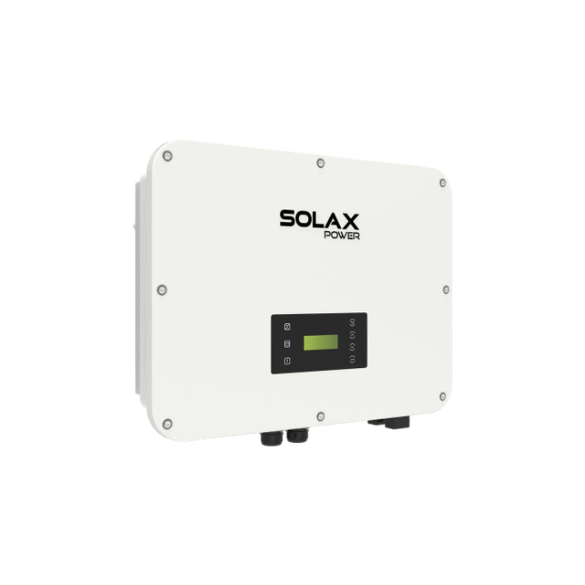SolaX X3-ULT-30K Hybrid-Wechselrichter in rechter Perspektivansicht