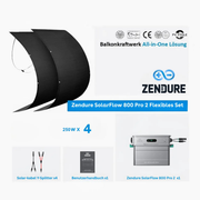 Zendure SolarFlow 800 Pro 2 Set mit 4 × RENEPV V3.0 250W flexiblen Solarmodulen