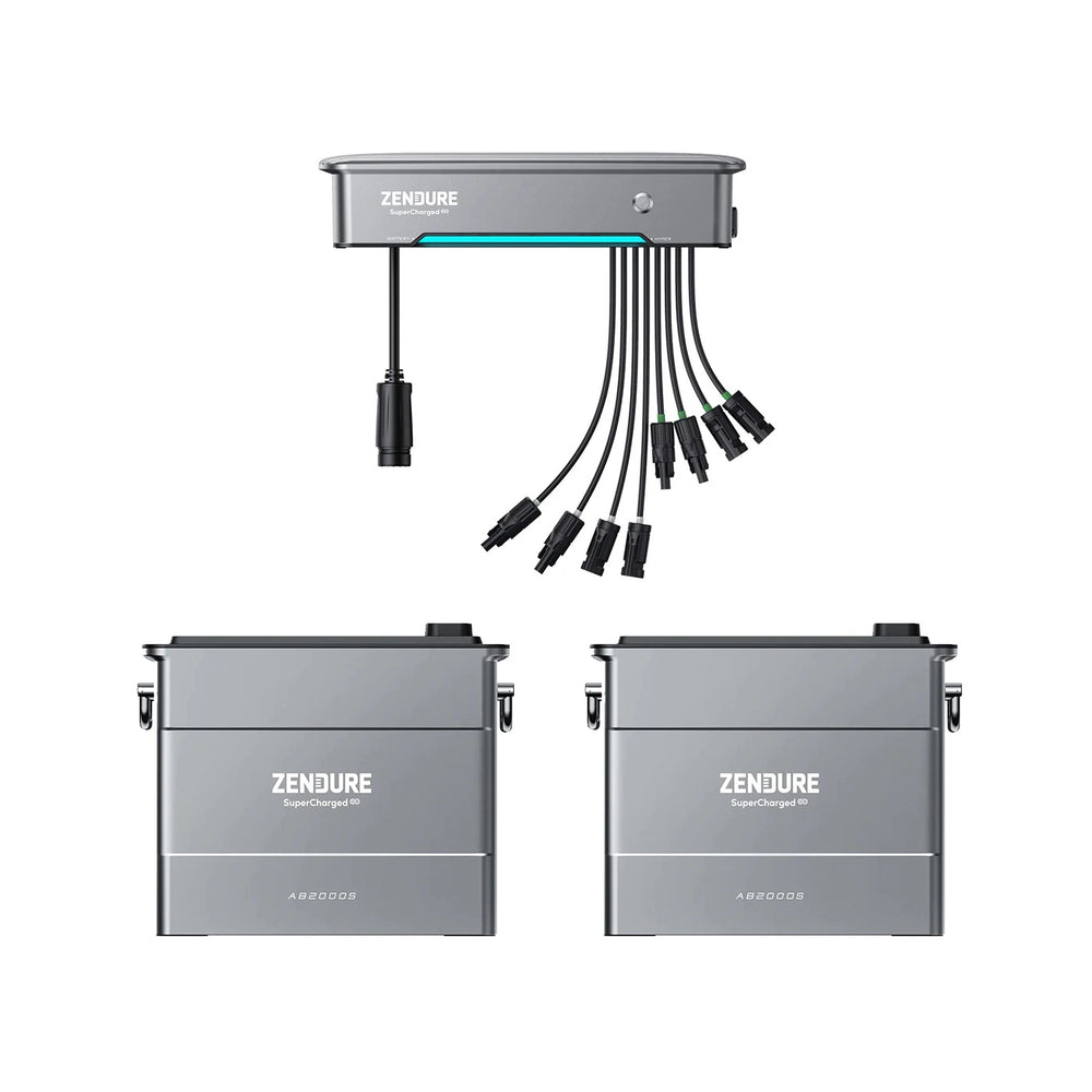 Zendure SolarFlow Hyper 2000 con 2x Zendure AB2000S – Vista del producto 01