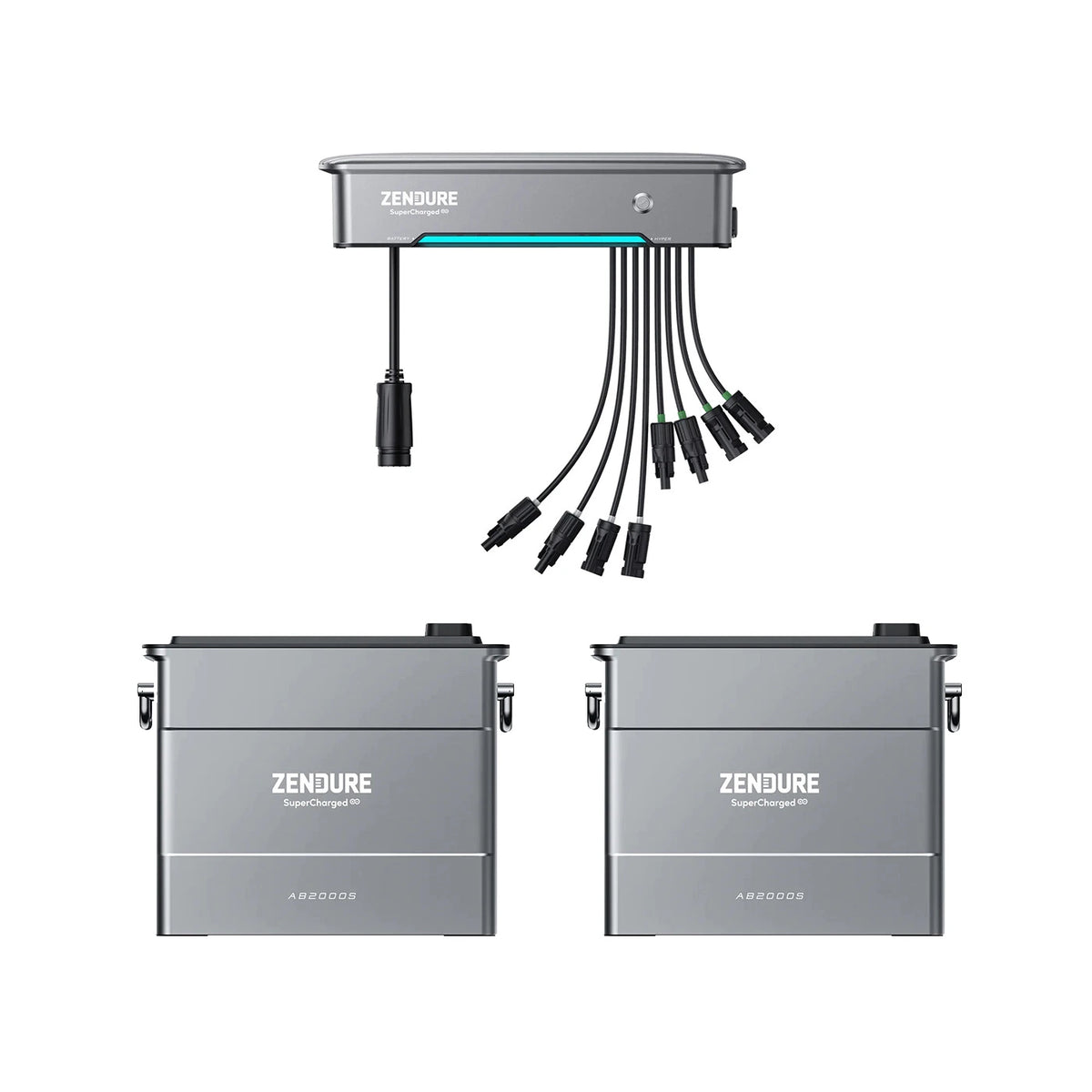 Zendure SolarFlow Hyper 2000 mit 2x Zendure AB2000S – Produktansicht 01
