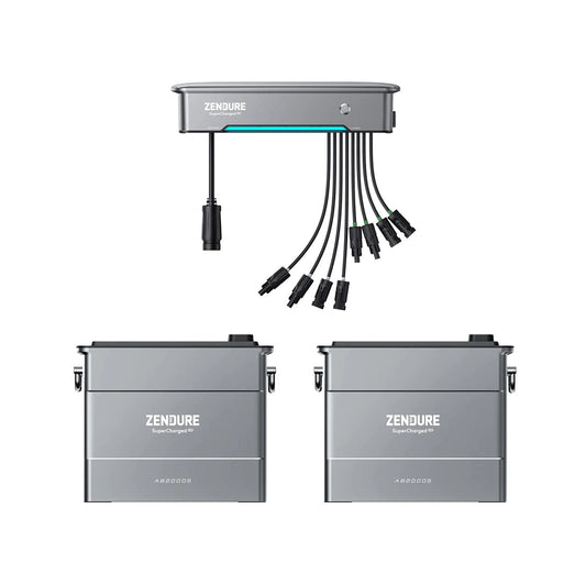 Zendure SolarFlow Hyper 2000 mit 2x Zendure AB2000S – Produktansicht 01